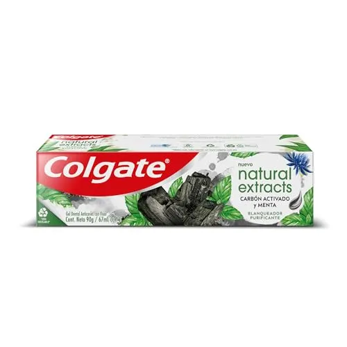 Colgate Creme Dental Natural Extracts Carvo Ativado E Menta 90g